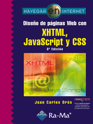 cover image of Diseño de páginas Web con XHTML, JavaScript y CSS (3ª edición)
